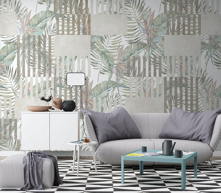 3D Green Leaf WG062 Wall Murals