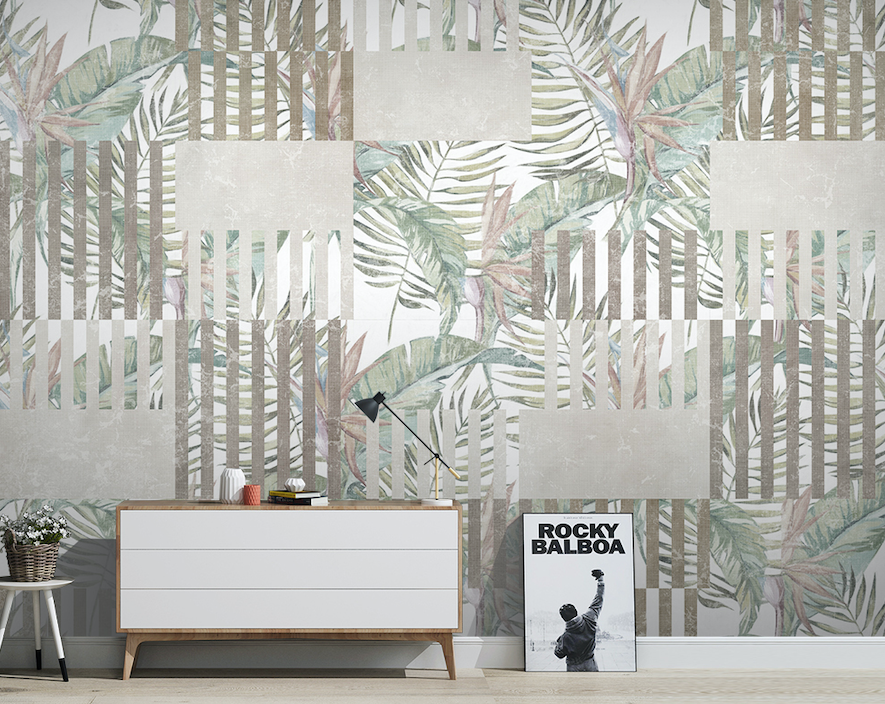 3D Green Leaf WG062 Wall Murals