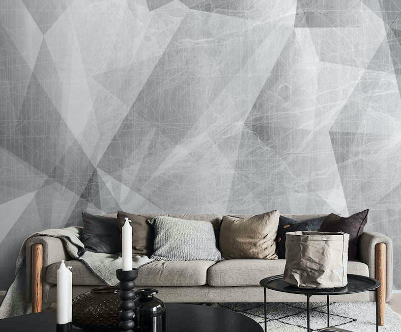 3D Grey Texture WG088 Wall Murals