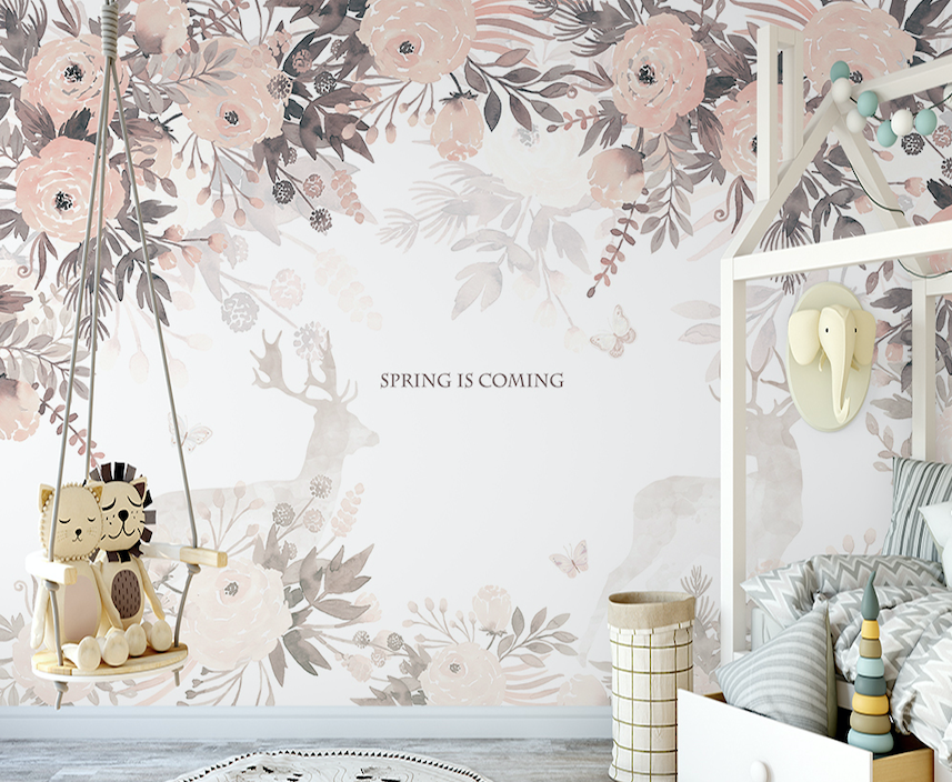 3D Painting Peony WG141 Wall Murals