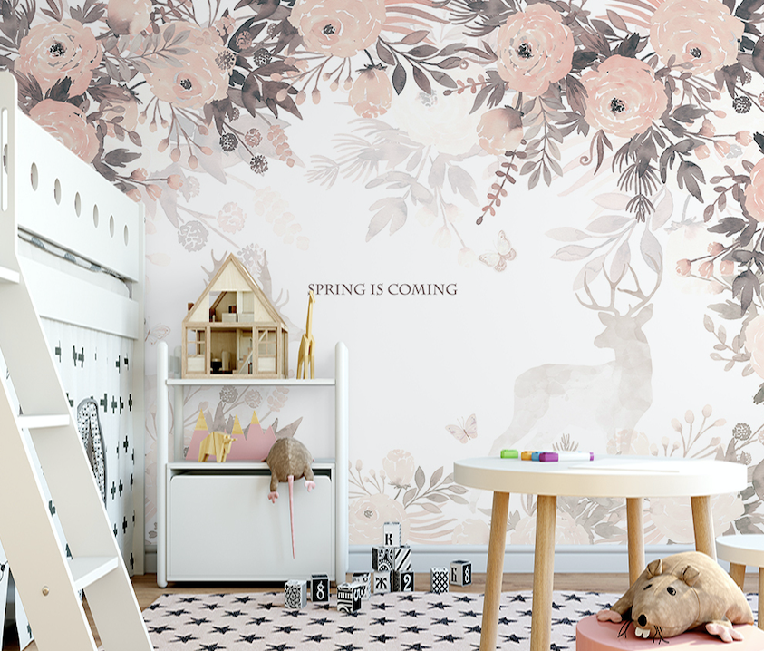 3D Painting Peony WG141 Wall Murals