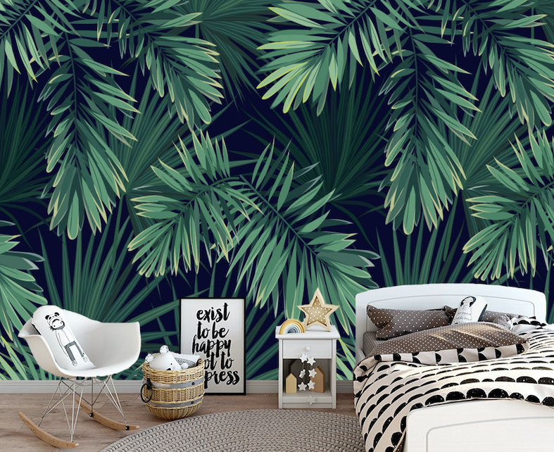 3D Lush Leaves WG158 Wall Murals