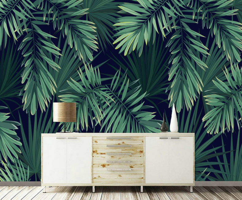 3D Lush Leaves WG158 Wall Murals