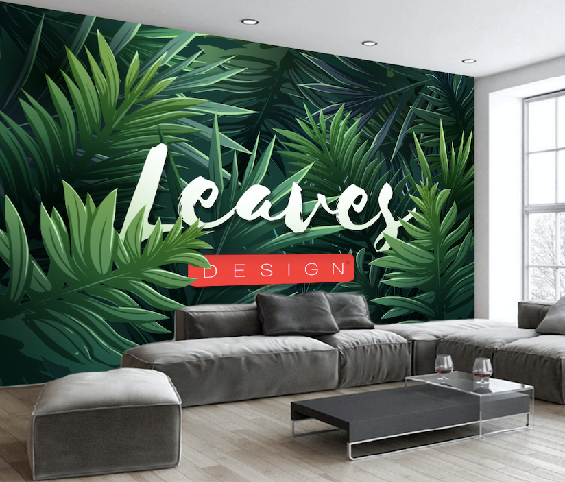 3D Forest Leaves WG176 Wall Murals