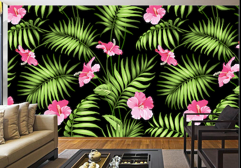 3D Red Lily WG169 Wall Murals