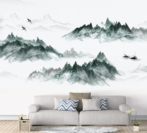 3D Mountain Eagle WG198 Wall Murals