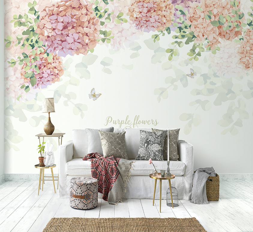 3D Bouquet Butterfly WG206 Wall Murals