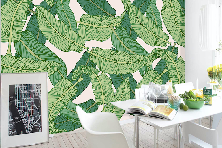 3D Texture Leaves WG234 Wall Murals