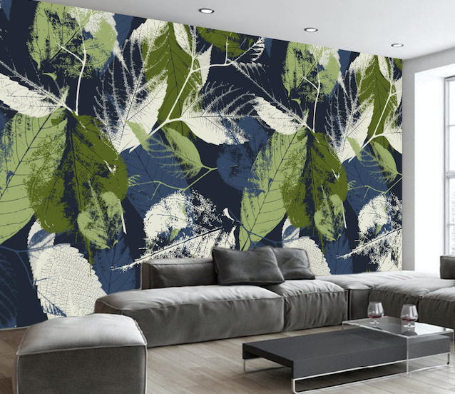 3D Leaf Painting WG240 Wall Murals