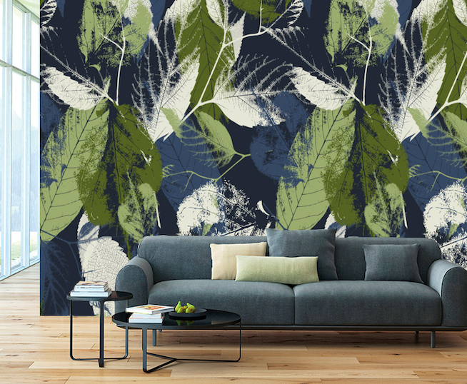 3D Leaf Painting WG240 Wall Murals