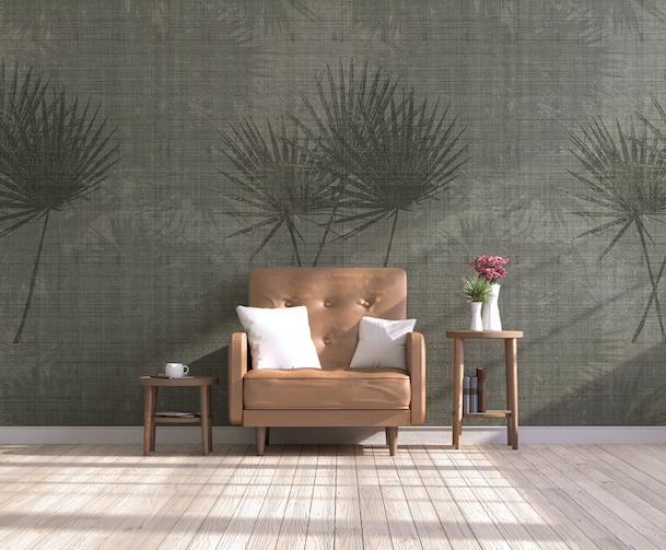 3D Green Leaf Doodle WG269 Wall Murals