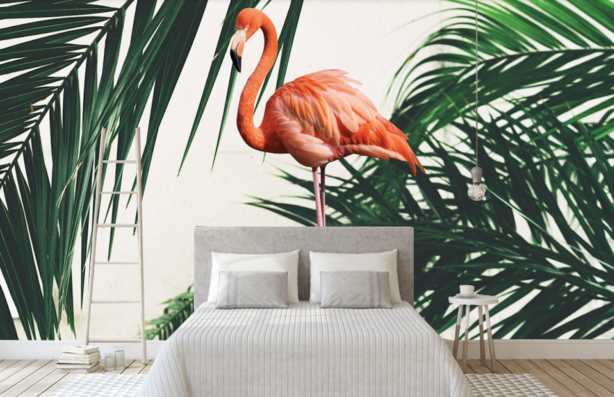 3D Pink Flamingo WG319 Wall Murals