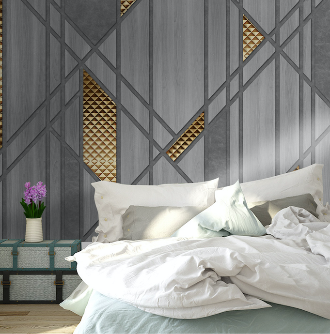 3D Grey Modern WG028 Wall Murals