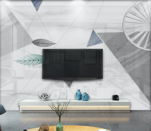 3D Leaf Geometry WG321 Wall Murals