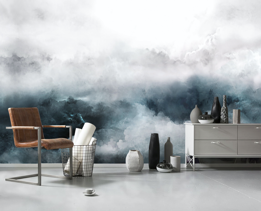 3D White Fog WG175 Wall Murals