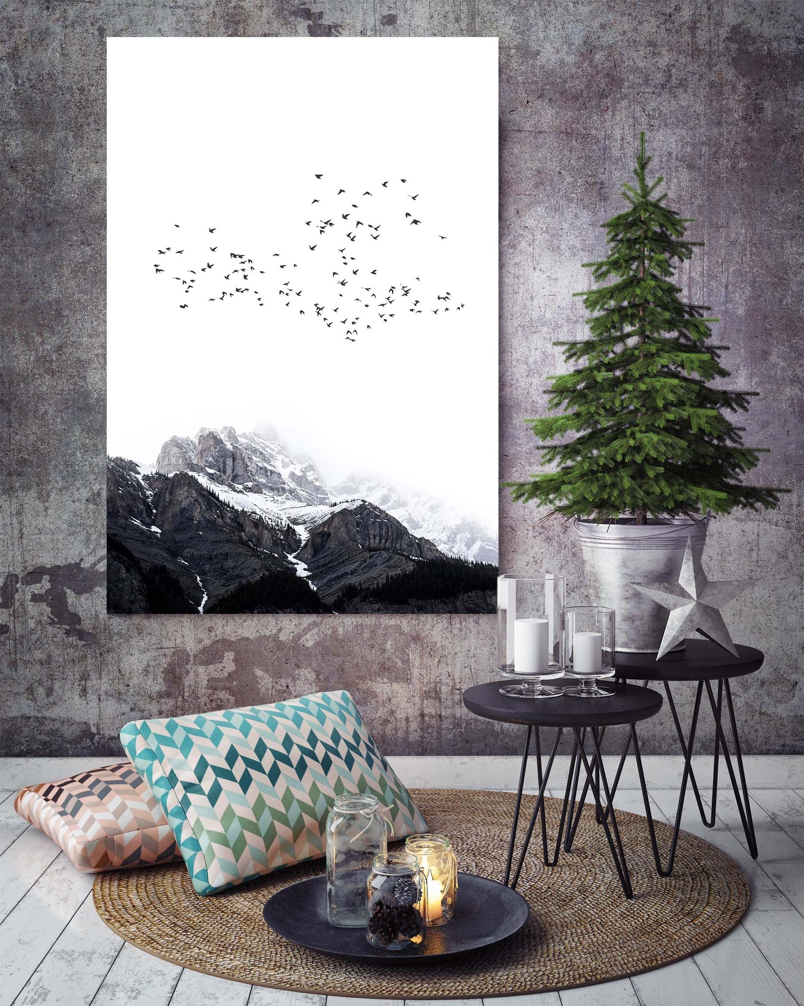 3D The Mountain 030 Boris Draschoff Wall Sticker