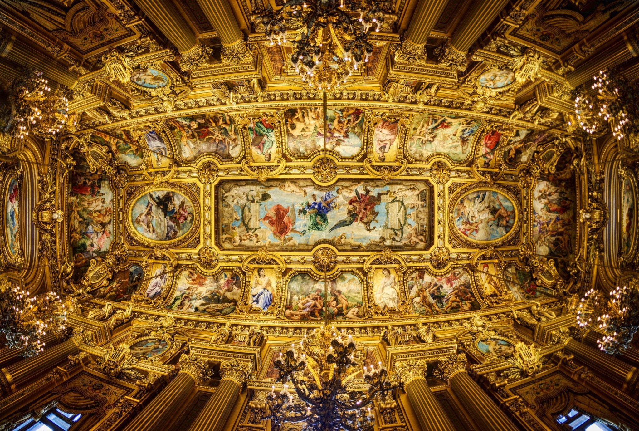 Pillars Domes Painting Wallpaper AJ Wallpaper 