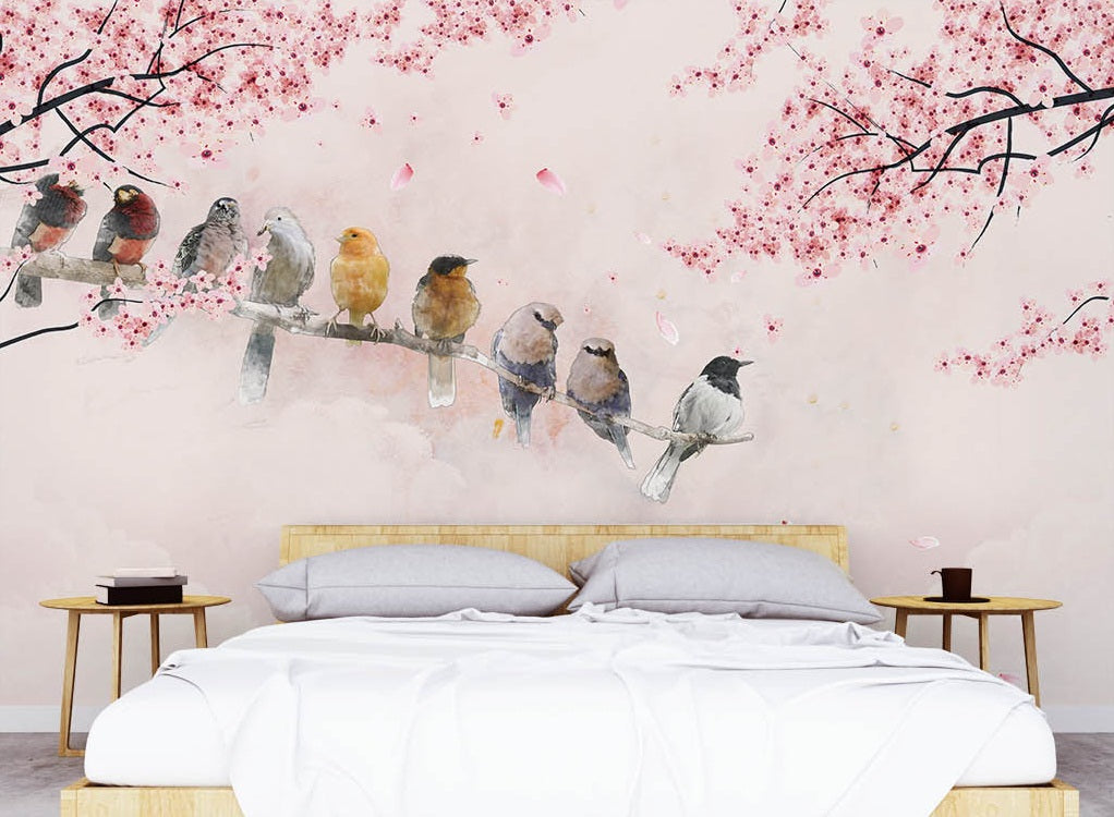 3D Cherry Blossoms WC506 Wall Murals