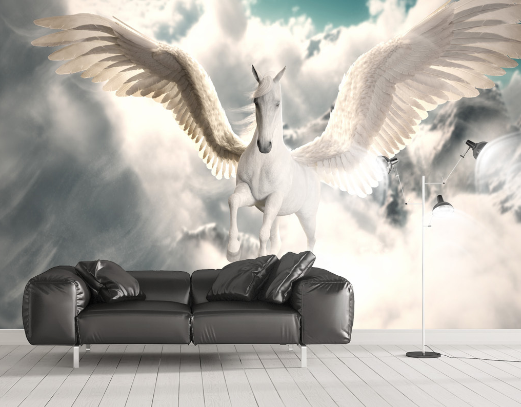 3D Wing Horse 2103 Wall Murals