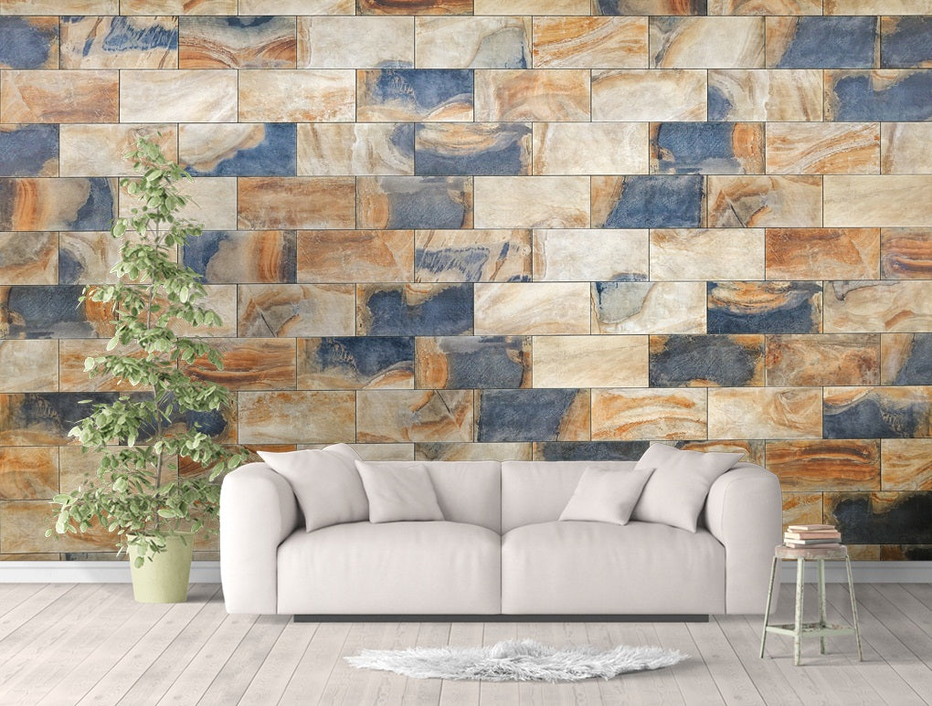 3D Checkered Brick WC481 Wall Murals