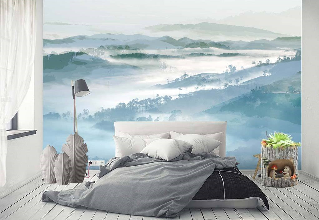 3D Natural Mountain WC552 Wall Murals