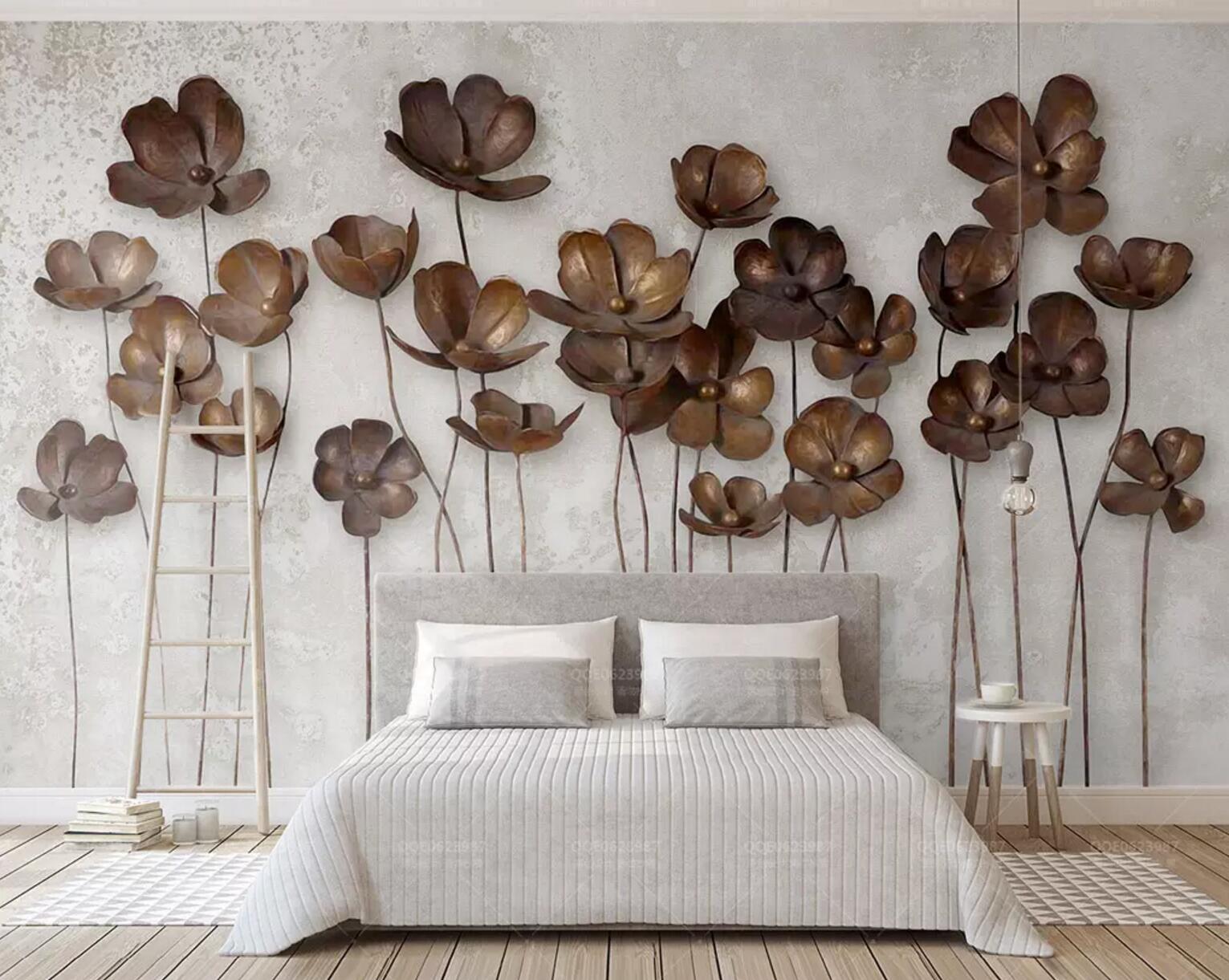 3D Iron Flower WC353 Wall Murals