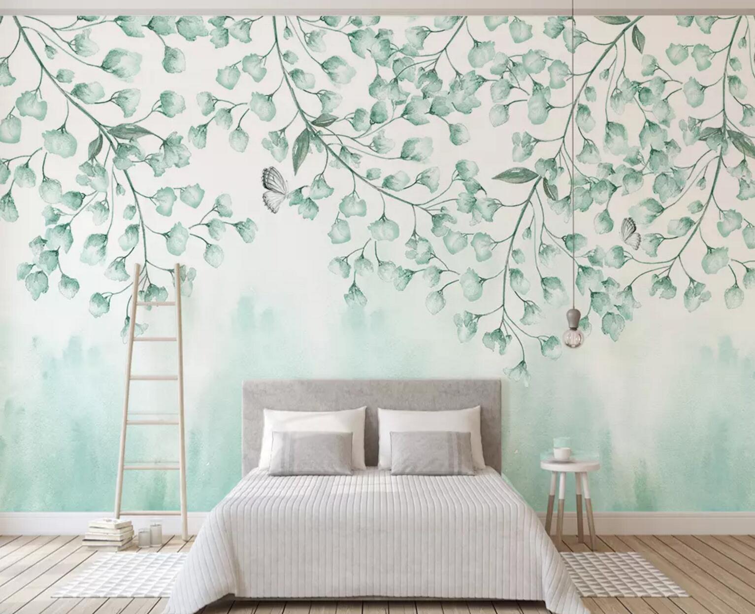 3D Leaf Butterfly WC473 Wall Murals