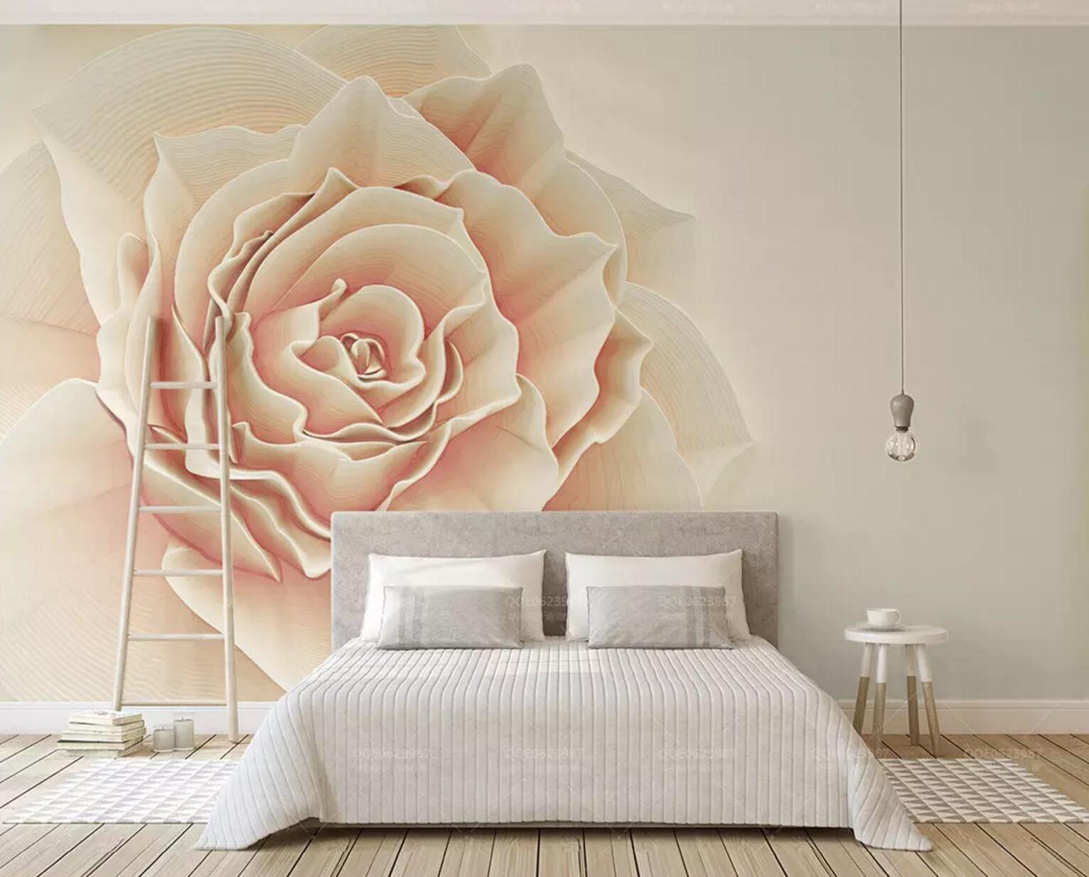 3D Yellow Rose WC573 Wall Murals