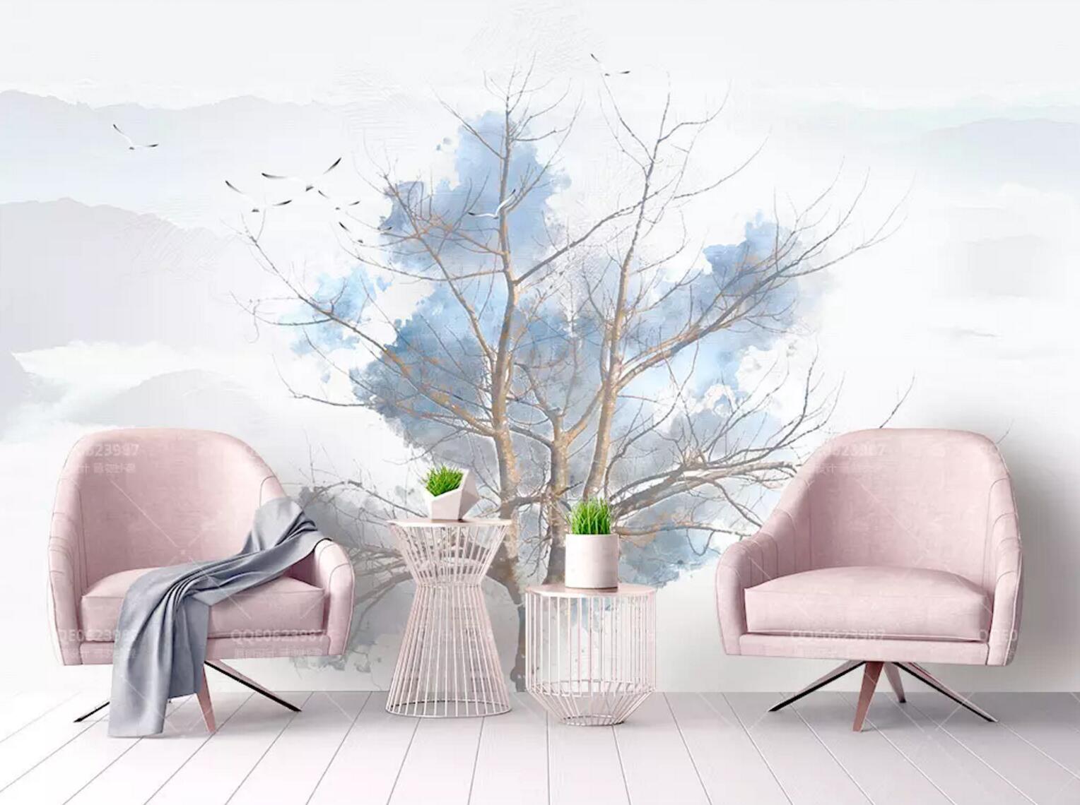 3D Dead Tree WC439 Wall Murals