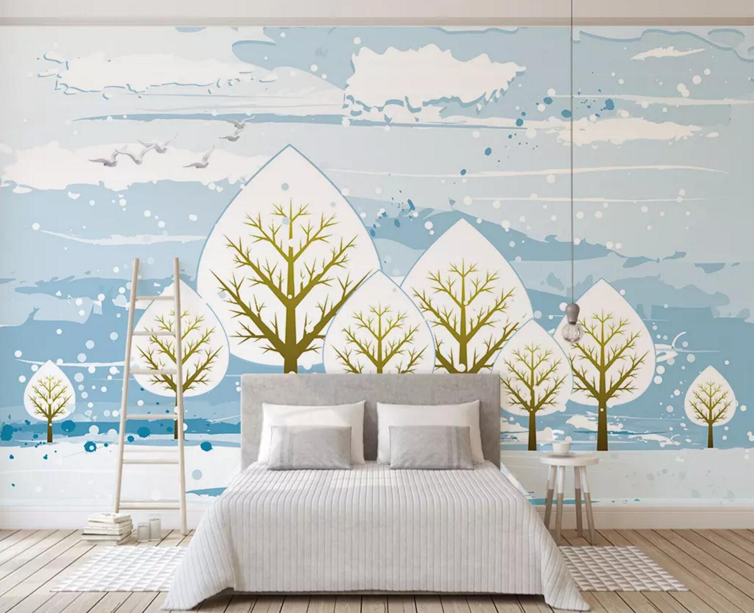 3D Pigeon Grove WC780 Wall Murals