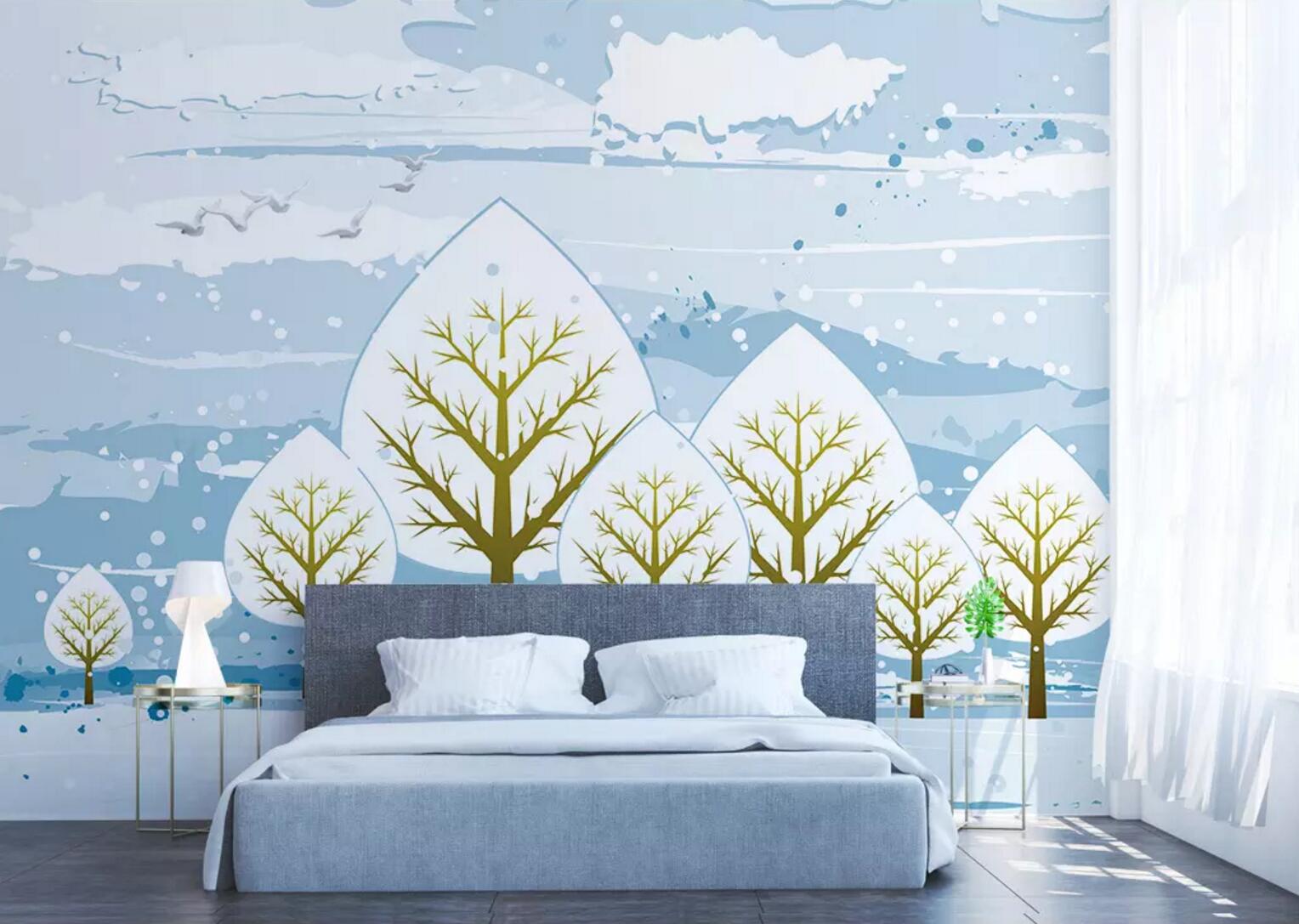 3D Pigeon Grove WC780 Wall Murals