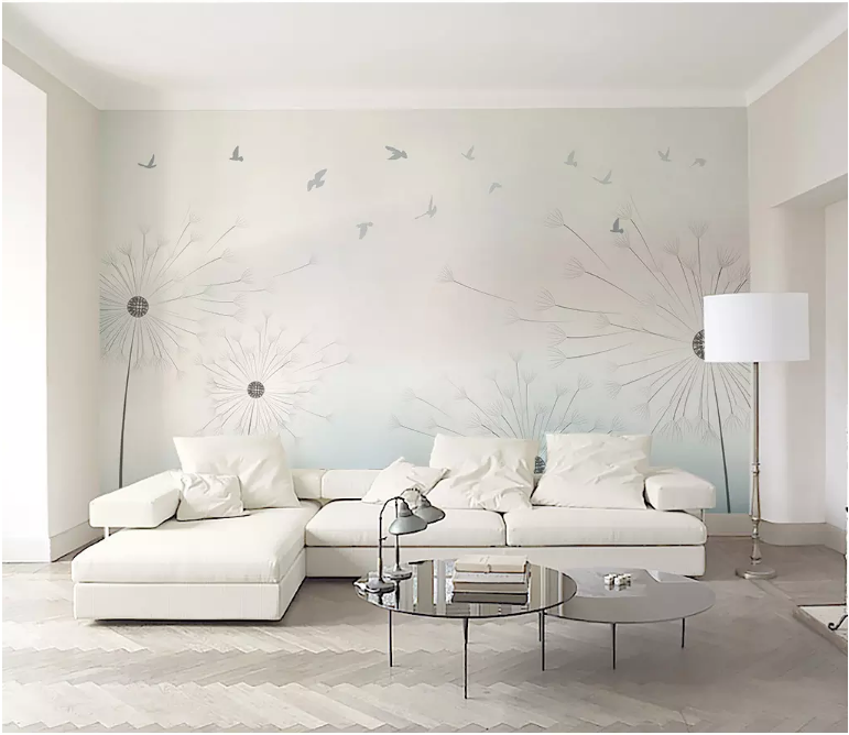 3D Gently Dandelion 2021 Wall Murals