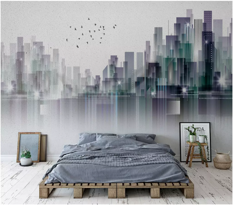 3D Tall Building 2078 Wall Murals