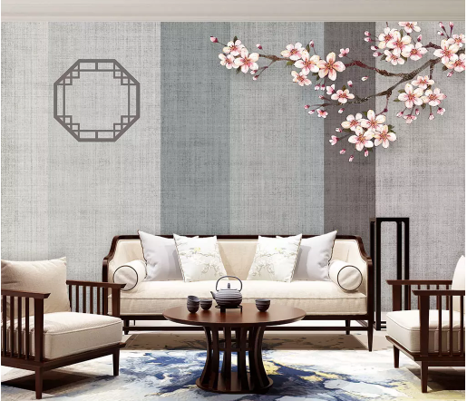 3D Plum Blossom 2163 Wall Murals