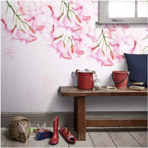 3D Peach Blossom 2045 Wall Murals