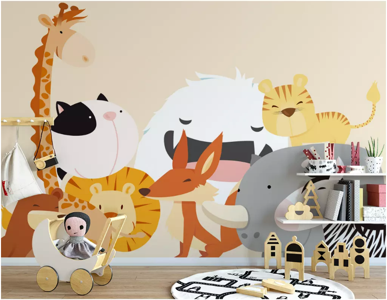 3D Cute Animal 2126 Wall Murals