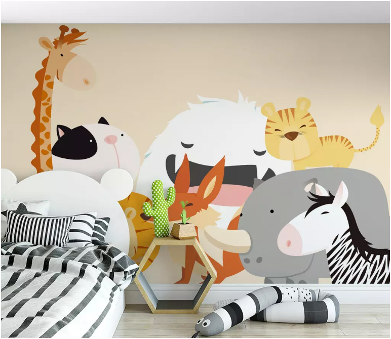 3D Cute Animal 2126 Wall Murals