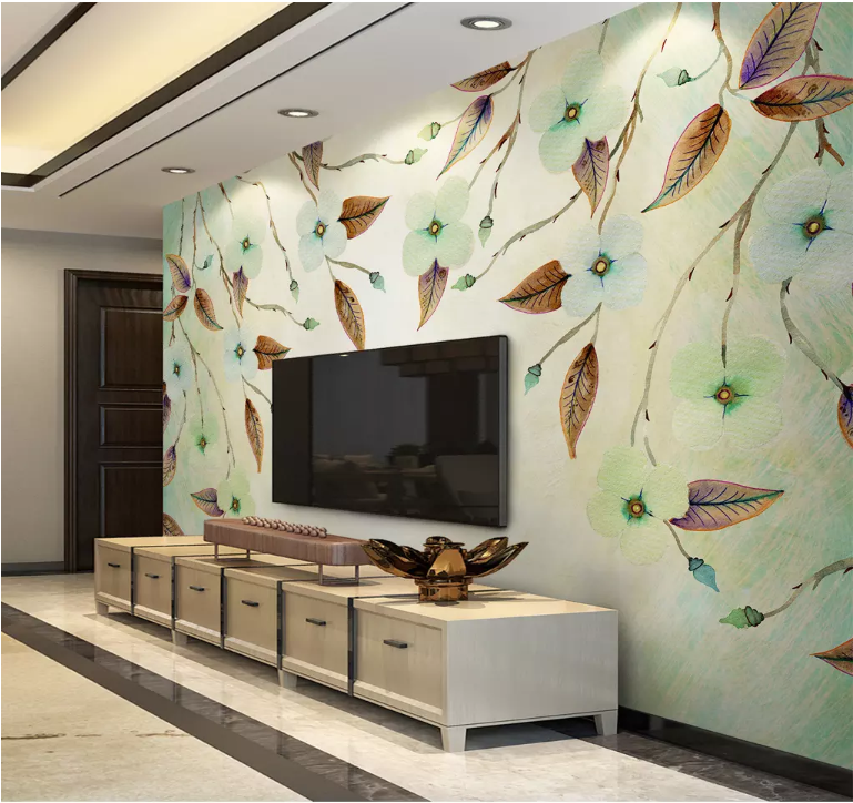 3D Dead Leaves 2053 Wall Murals