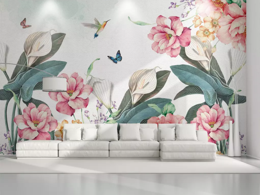 3D Lily Bird WG753 Wall Murals