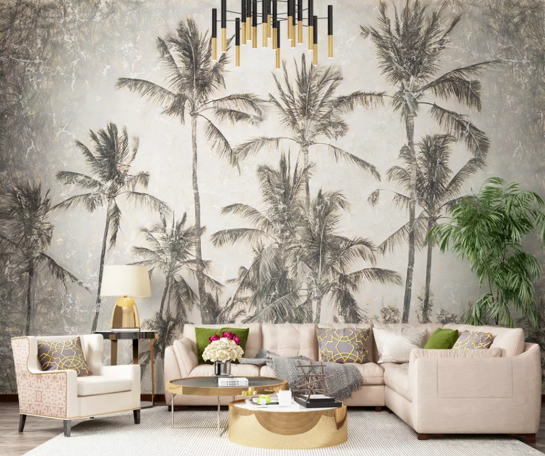 3D Coconut Forest WG971 Wall Murals