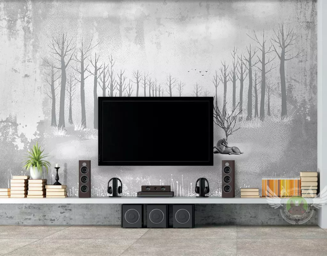 3D Forest Elk WG660 Wall Murals