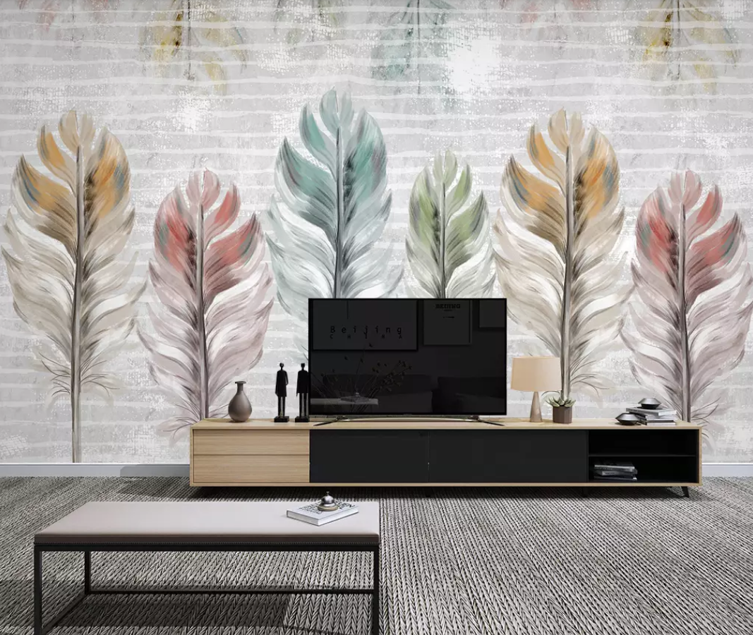 3D Beautiful Feather WG892 Wall Murals