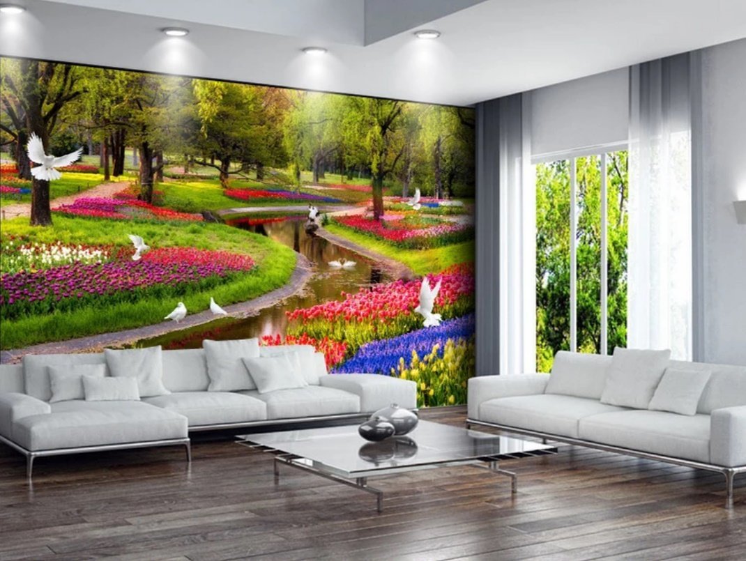 3D Garden 900 Wall Murals Wallpaper AJ Wallpaper 2 