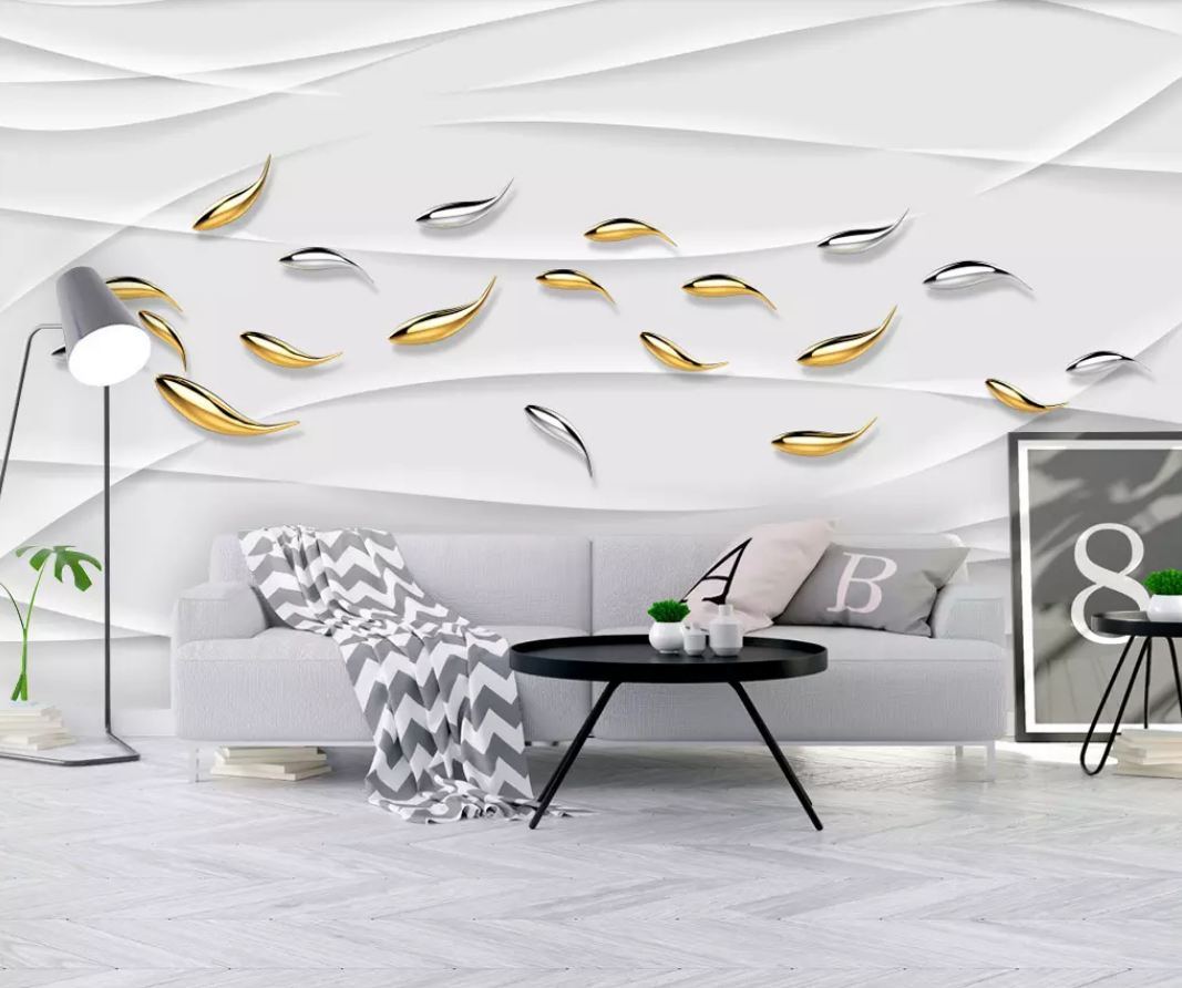 3D Goldfish Group WC26 Wall Murals Wallpaper AJ Wallpaper 2 