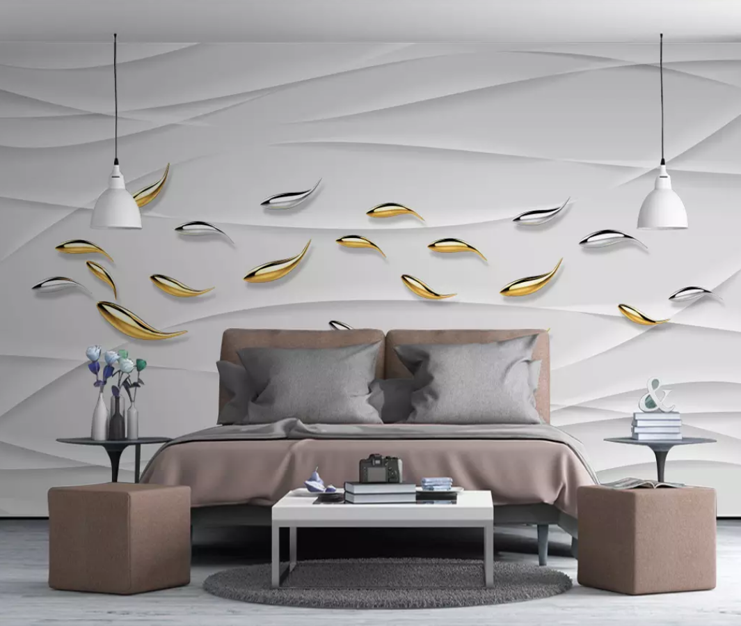 3D Goldfish Group WC26 Wall Murals Wallpaper AJ Wallpaper 2 