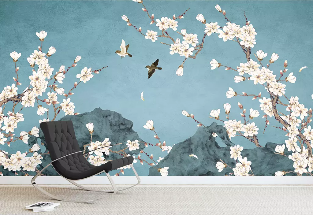 3D Stone Bird WG1194 Wall Murals