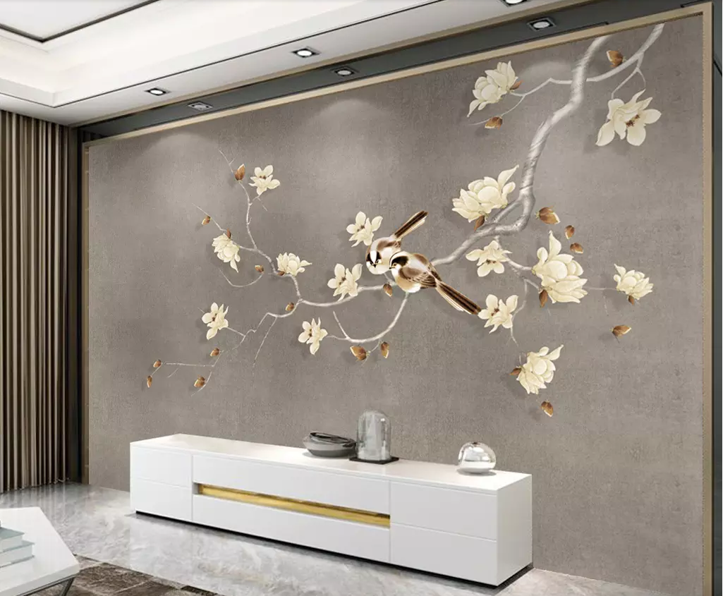 3D Flower Branch WG1259 Wall Murals