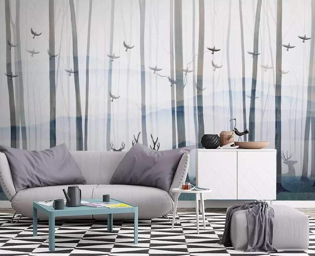 3D Forest Bird WG1171 Wall Murals