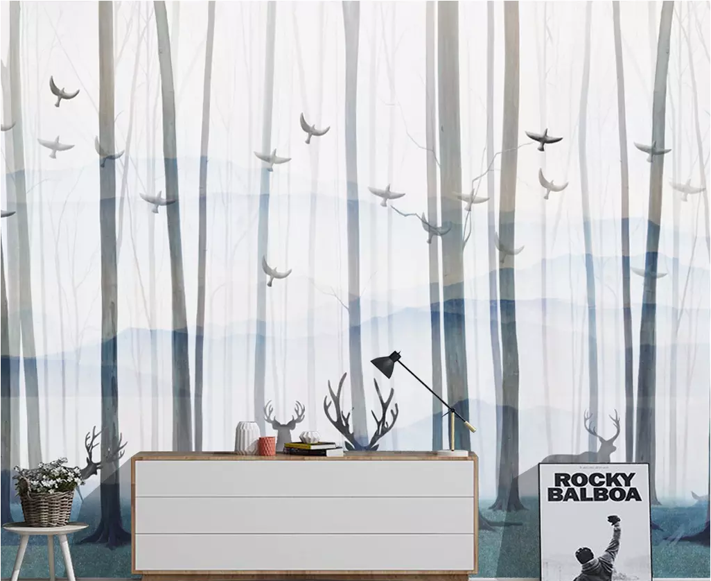 3D Forest Bird WG1171 Wall Murals