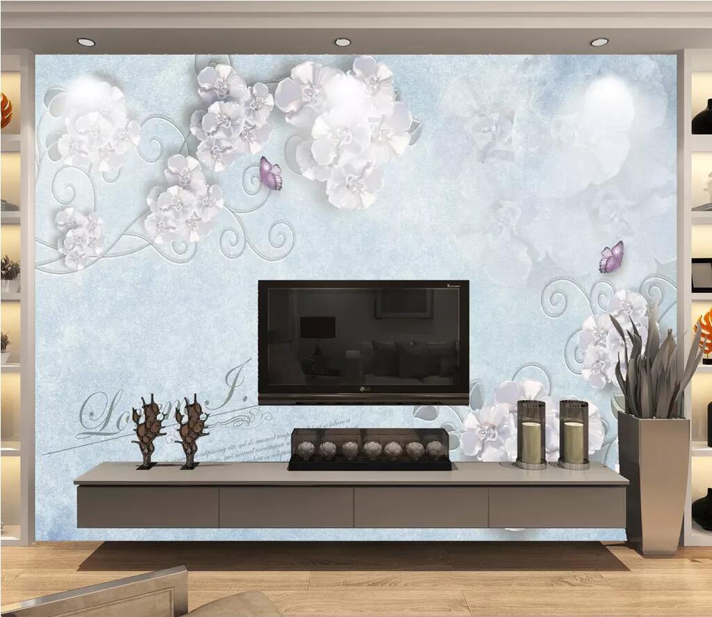 3D Butterfly Purple WG1249 Wall Murals